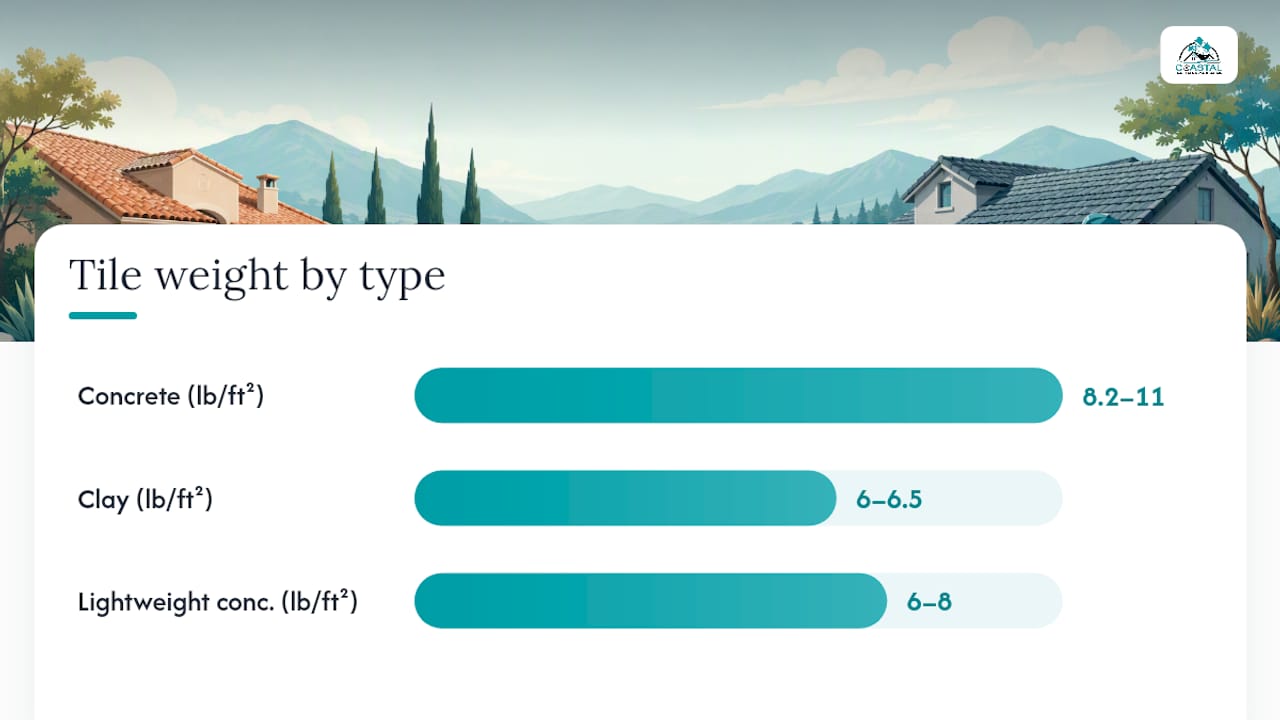 How Much Does a Tile Roof Weigh Per Square Foot? — overview diagram