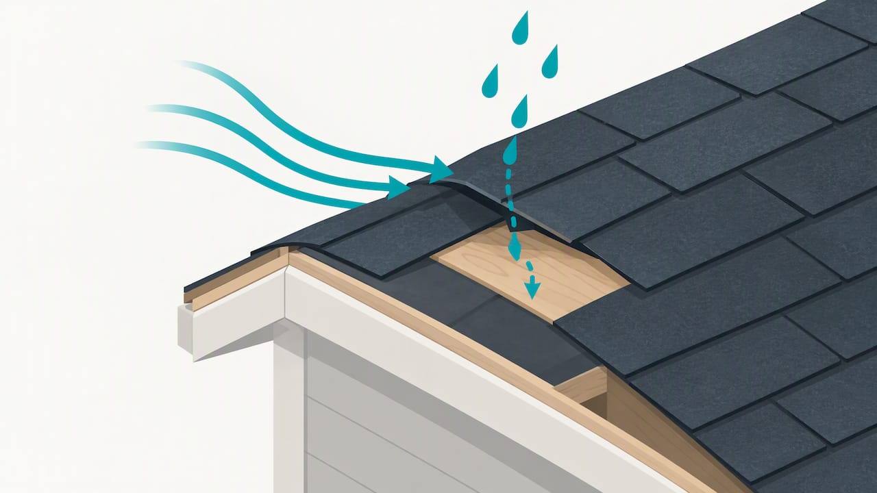 Coastal Roofing & Construction LLC | Tampa Roof Maintenance: 3 Storm Season Checks and When to Call a Roofer Roof covering defect exposing roof sheathing